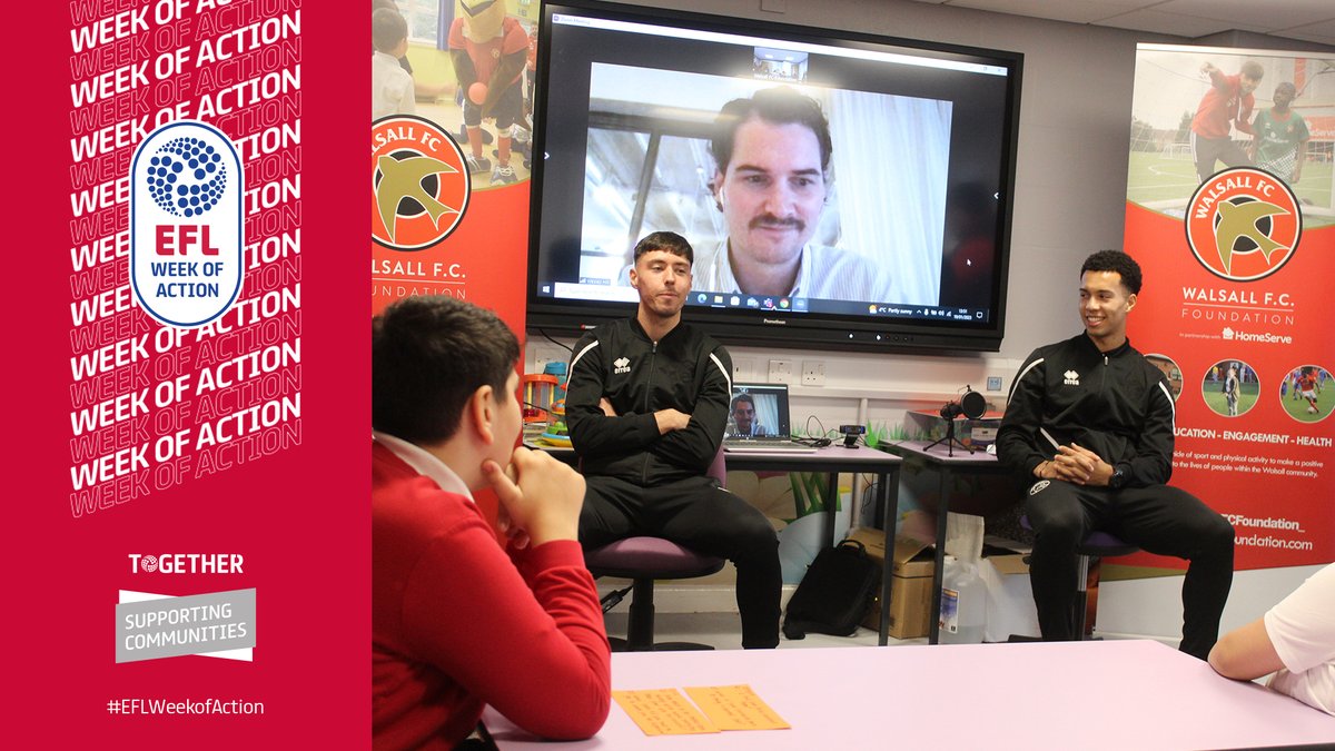 Walsall FC (@wfcofficial) on Twitter photo π <a href="/hutchisaac/">Isaac Hutchinson</a> and Douglas James-Taylor visited pupils at our partner school <a href="/CaldmoreAcademy/">Caldmore Primary Academy</a> as part of <a href="/WFCFoundation_/">Walsall FC Foundation</a>'s Assist to Achieve Education Programme
<a href="/TrivelaGroup/">Trivela Group</a>'s Wesley Hill also joined via zoom!
π bit.ly/3D45fYZ
#EFLWeekofAction | @EFLTrust | <a href="/PFA/">PFA</a> π <a href="/hutchisaac/">Isaac Hutchinson</a> and Douglas James-Taylor visited pupils at our partner school <a href="/CaldmoreAcademy/">Caldmore Primary Academy</a> as part of <a href="/WFCFoundation_/">Walsall FC Foundation</a>'s Assist to Achieve Education Programme
<a href="/TrivelaGroup/">Trivela Group</a>'s Wesley Hill also joined via zoom!
π bit.ly/3D45fYZ
#EFLWeekofAction | @EFLTrust | <a href="/PFA/">PFA</a>