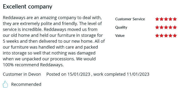 ReddawaysR's tweet photo. Another fantastic review. Well done to all. @WhichTraders @BARremovers https://t.co/yhJnOL5uc6