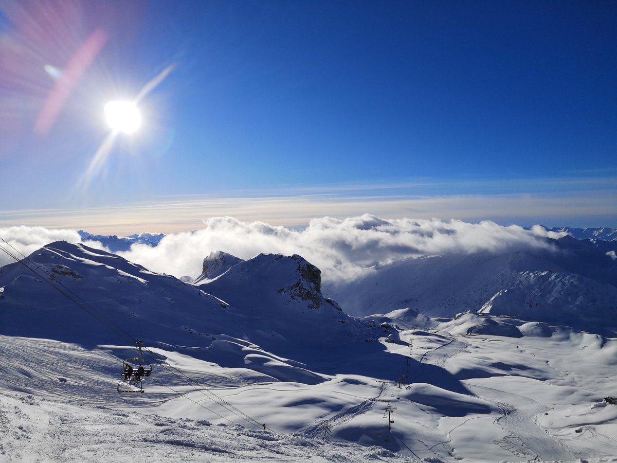 Flying above the clouds