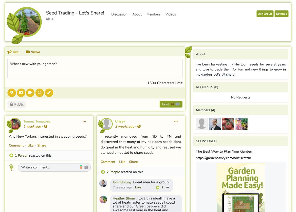 GardenSavvyUSA's tweet photo. Are you interested in seed swapping with other gardeners? There's a group for that in the Garden Savvy Community. #gardening #gardeningcommunity #seedswapping 

Join the community 👇
https://t.co/rXMuqgbw6F https://t.co/PgOjBEVUUy