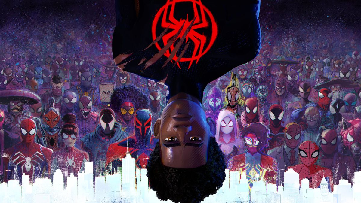 nerdist's tweet photo. The Spider-People just keep multiplying. Here are some of the key #SpiderMan variants we spotted in the #AcrossTheSpiderVerse trailer and posters. https://t.co/6kIgzy6XR1 https://t.co/L7wjpsxhkP