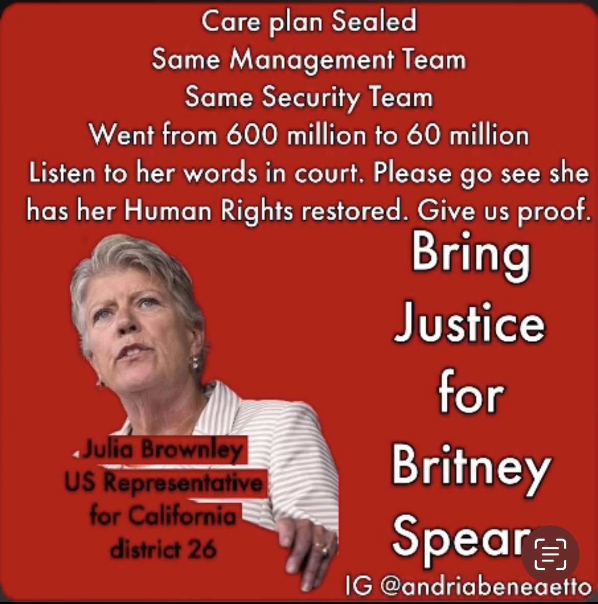 spiritualzen888's tweet photo. @RepBrownley @Evan_Low @ACLU @FBI @FBILosAngeles #JusticeForBritney #FreeBritney #whereisbritney #BritneySpears @spoildgurlygirl @britadvocate2 ppl 4got her words something is wrong district 26 pls check on the wellbeing of #BritneySpears assure the public she's safe https://t.co/cykFZRJtE0