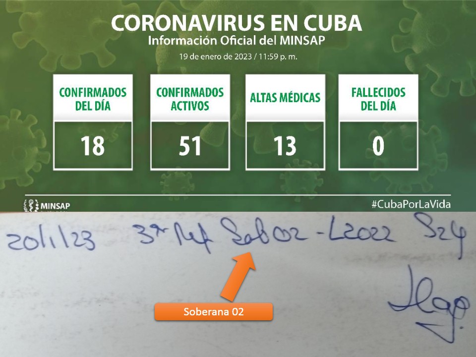 #Cuba con excelentes resultados en el enfrentamiento a la #Covid_19, aún así, hoy me tocó el 3er refuerzo de #Soberana02, #CubaPorLaVida #CubaPorLaSalud.