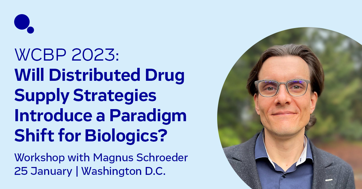 Are you attending #CASSS #WCBP 2023? Magnus Schroeder, VP Process & Product Design, will co-lead a workshop discussing the implications of a shift to small footprint #biomanufacturing plants that can be rapidly built and replicated globally. hubs.ly/Q01yBZT50