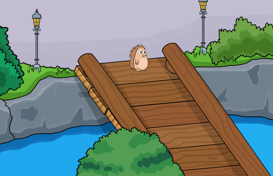 Where could this be? The construction hedgehogs have been busy building a bridge over a creek! 🪵🍃

Like and retweet if you want to see more! 👀