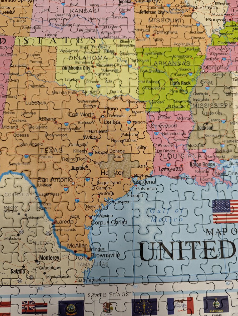 KlebLibrary's tweet image. Another community puzzle done! But &quot;Houston... we have a problem&quot;. Houston has been taken. Please bring Houston back 🤣