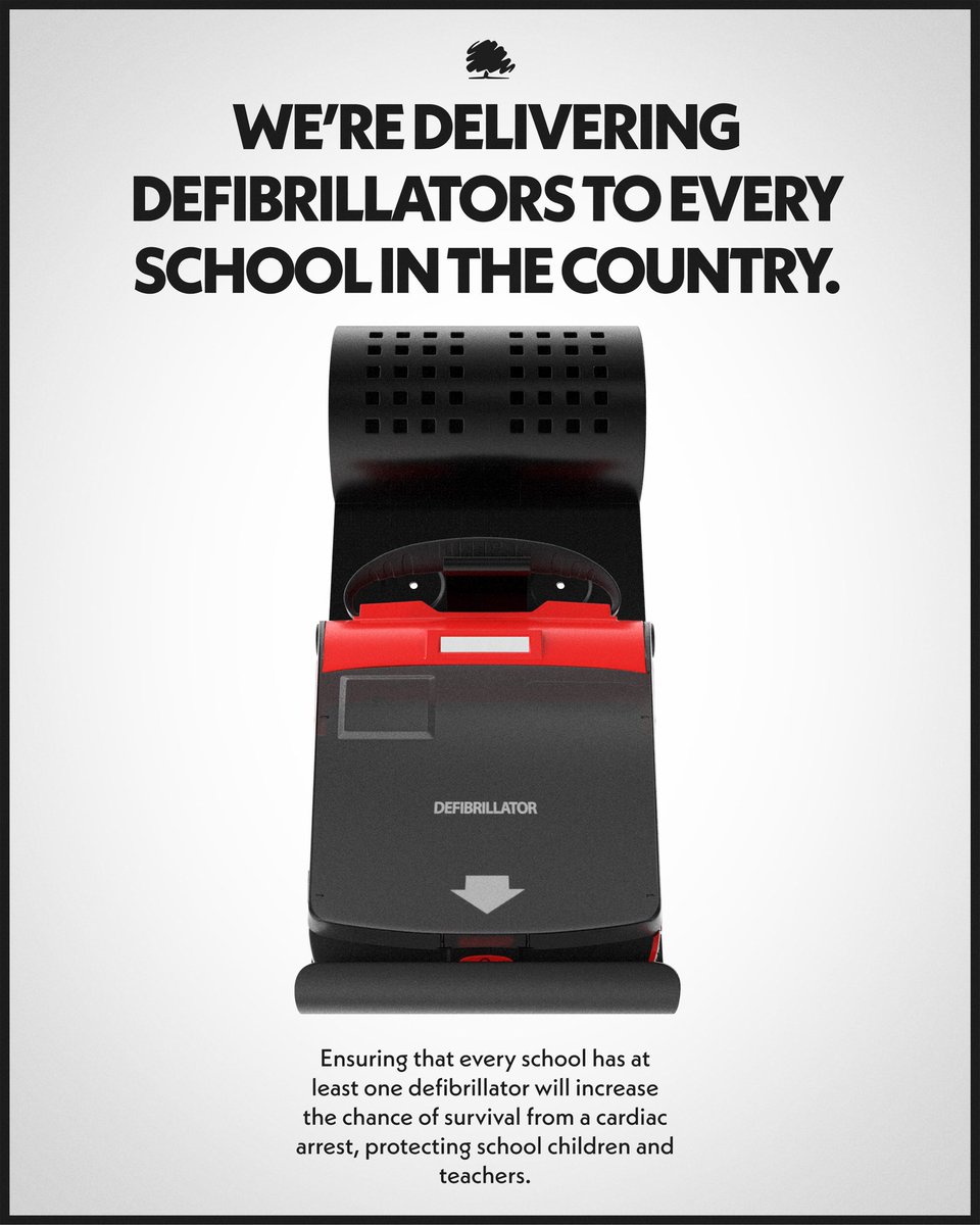We're rolling out life saving defibrillators to keep pupils and teachers safe at school 👇