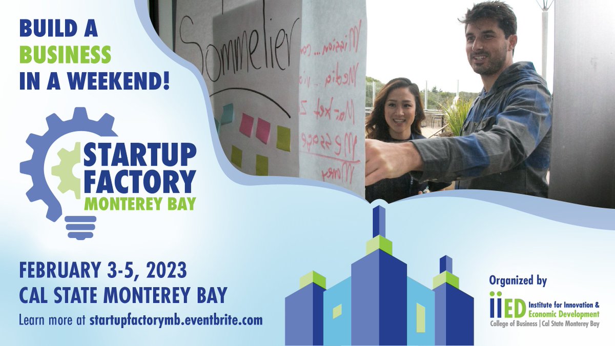 Do you have an idea for a new business? Come to #StartupFactory and get hands-on experience with starting a #business, meet coaches who will help you move your business #idea forward, and watch your #dream come true. 

Learn more & RSVP at ow.ly/fCeo50MuyaW

@StartupMB