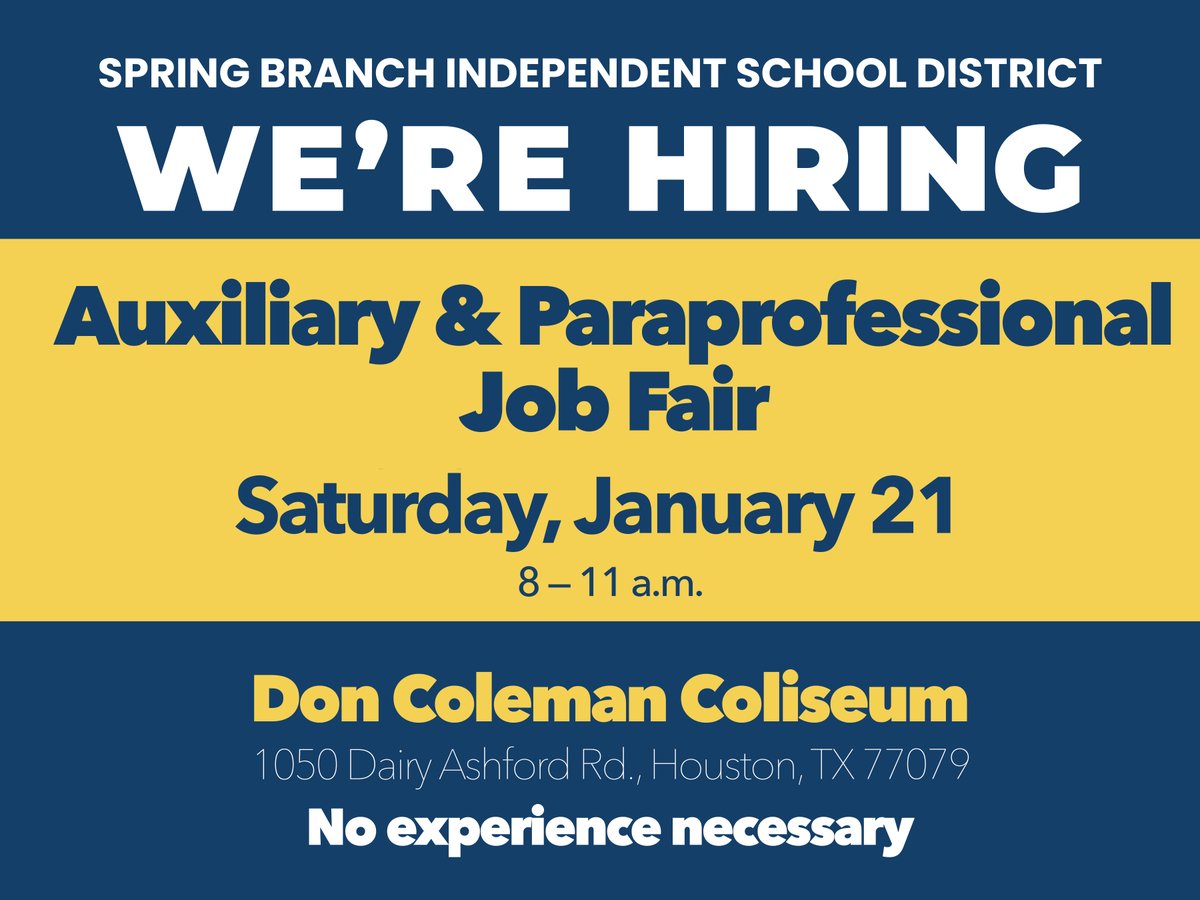 Spring Branch ISD on Twitter "Join us for an Auxiliary