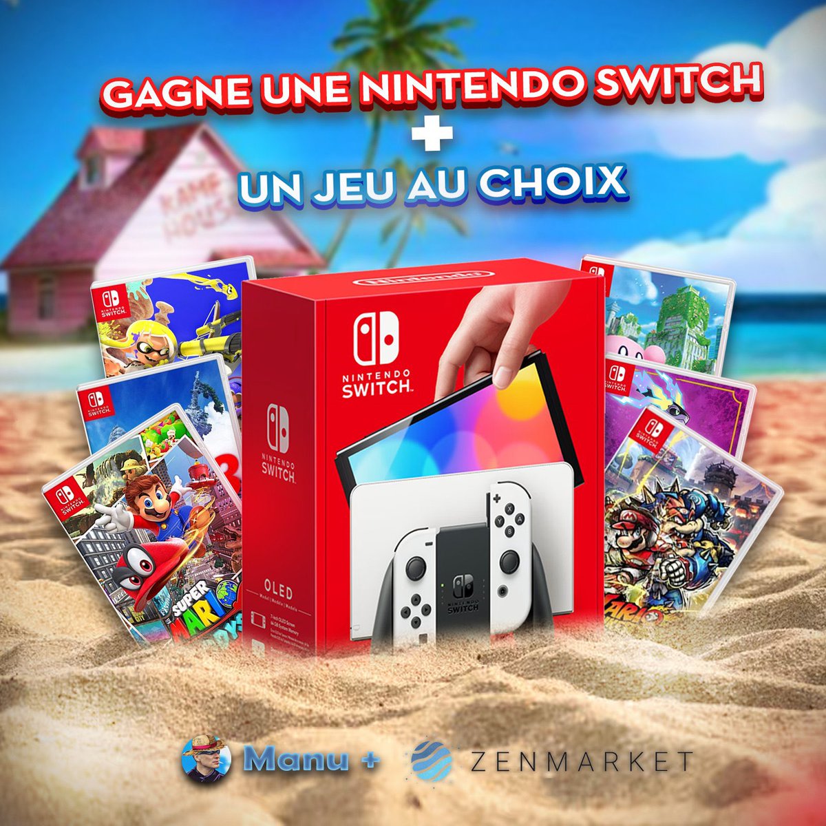 🎁 CONCOURS 🎁

🎮 Gagne une Nintendo Switch OLED + le jeu Switch de ton choix 

Pour participer :
🔁 RT + LIKE
↪️ FOLLOW <a href="/zenmarket_fr/">ZenMarket France</a>  et <a href="/Manu_QLF/">Manu 🎈</a>

📅 Tirage au sort dans 7 jours🤞