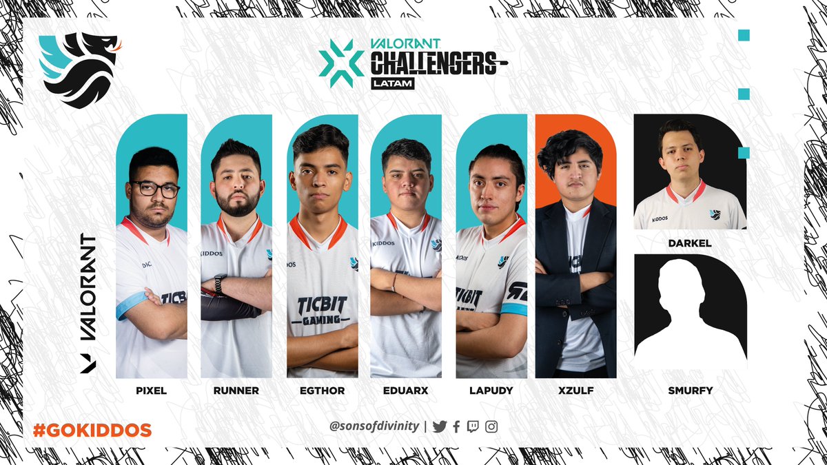 Hoy nos medimos contra los más grandes de todo el continente. #GoKiddos 🐉🎮🇲🇽 #ValorantChallengers
