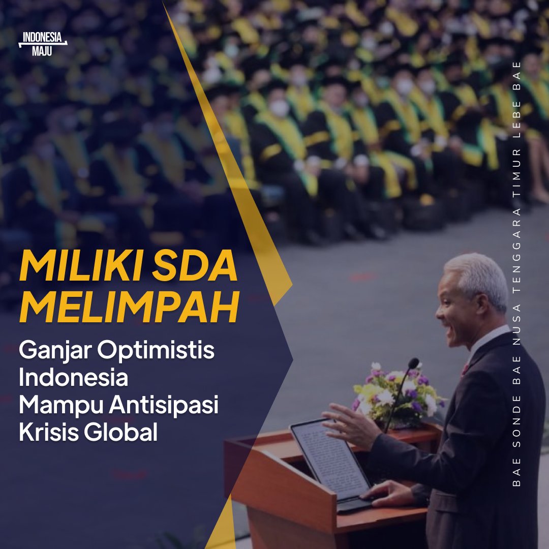 nanathaliaga's tweet photo. Ganjar Pranowo optimistis Indonesia bisa menghadapi ancaman krisis global.

#GanjarUntukIndonesia 

#DirtyLaundryEP2 | #ออฟจุมพล | #CristianoRonaldo | Kades | Umur 23 | LISA SHINES IN RIYADH | Insidious | DAVID BECKHAM | Imlek |  Rizal Rama | Paris Fashion Week | Ciplukan https://t.co/ELLASalGew