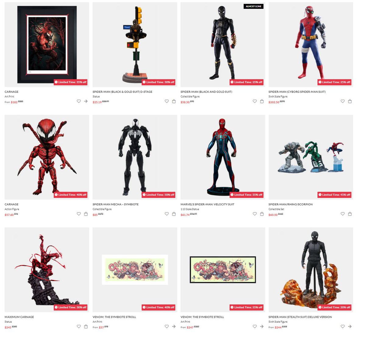 RT @Wario64: Spider-Man figure/statues sale on Sideshow DOTD https://t.co/fZ6O6C251f #ad https://t.co/MNTREODHtz