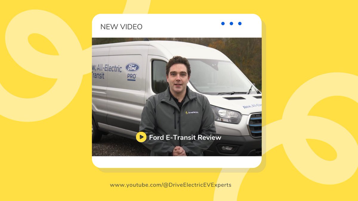 DriveElectricUK's tweet photo. We review the all new, all electric Ford E-Transit.(Spoiler - it doesn't disappoint)
The Ford Transit is the UK's best-selling vehicle, so it makes sense that Ford has electrified this popular model.
🔗 Follow the link below to watch the full review!
#VanReview #FordETransit https://t.co/1AES4jU8RK