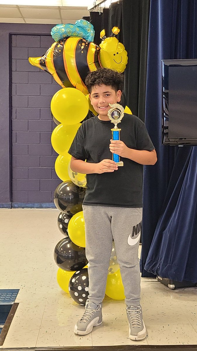 Big kudos to our Spelling Bee champion Ryan Rodriguez and our runner up Robert Acosta!!! Congratulations to all of our Spelling Bee participants for a job well done. 20 rounds of spelling words is no easy feat. #SpellingBee @CCISD