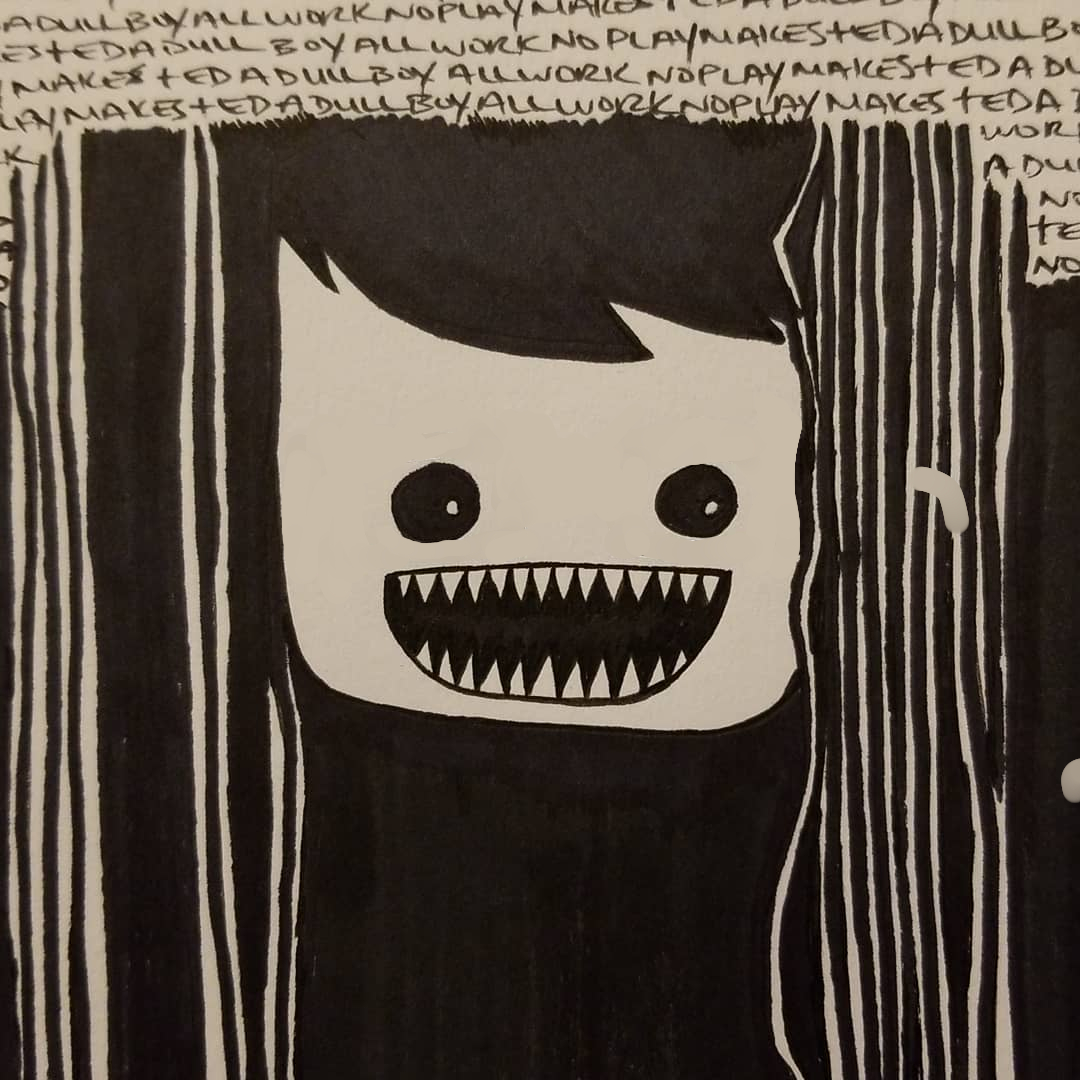 “All work and no play makes Jack a
dull boy.”

#fanart #stephenking #theshining #opportoonity