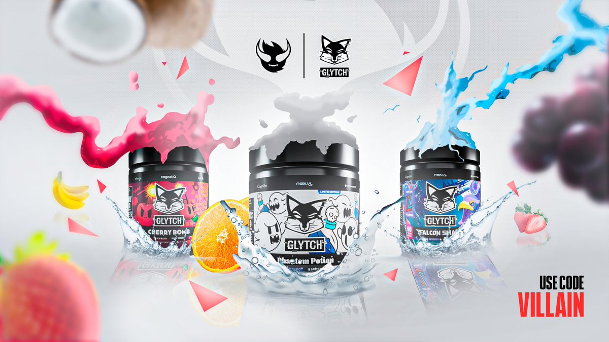 Ever wondered how our pro players stay locked in? They be sippin' on that good good from <a href="/GLYTCHEnergy/">GLYTCH Energy</a>, the newest official partner of VLN!

For exclusive discounts on all Glytch products, at the checkout use code 'VILLAIN' 🦊x😈

#WeAreVillainous #GlytchFam