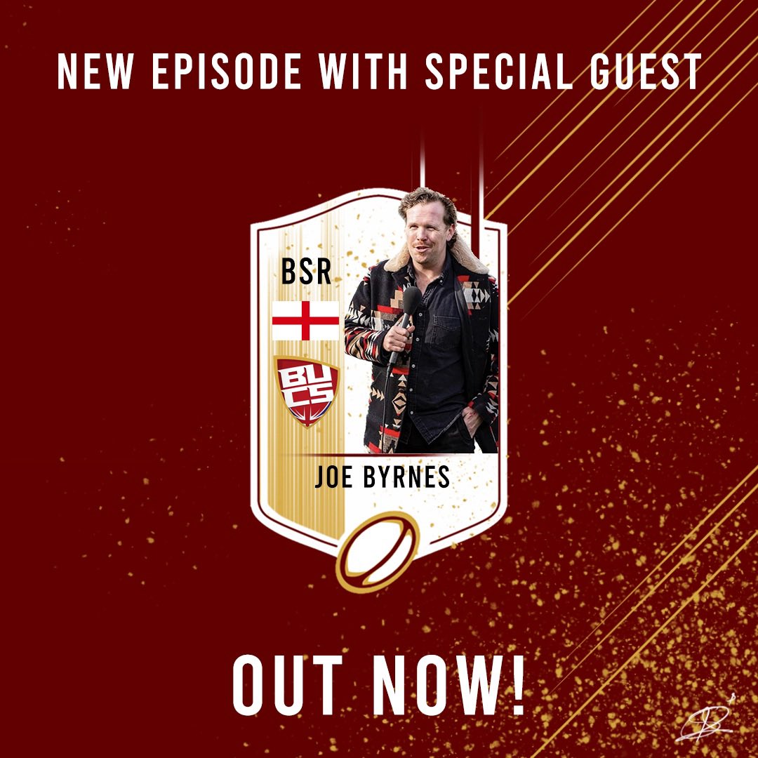 BucsRugbyPod's tweet photo. OUT NOW 🎙️ 

@joeByrnes 😎

https://t.co/8yGryaqCyN https://t.co/NUG3ceXv3F