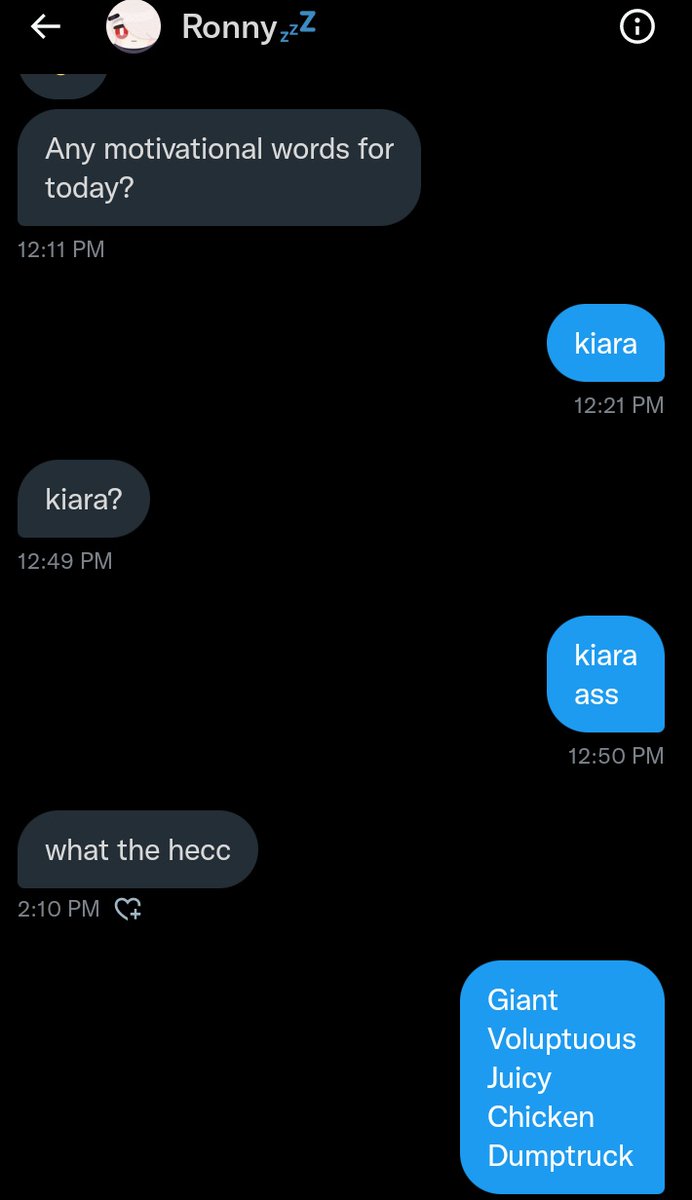 peagade__'s tweet photo. Ronny is having a free trial of How a conversation with me goes https://t.co/juQkXy0iki