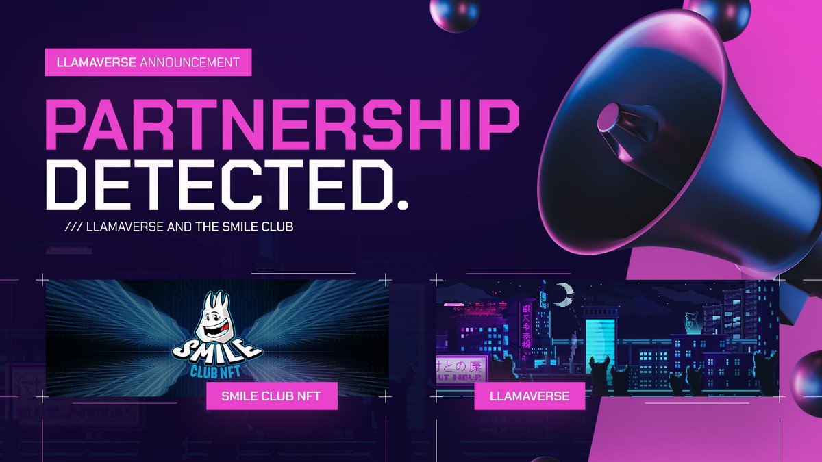 Introducing Llamaverse x Smile Club!🦙🦷

We've partnered with <a href="/SmileClubNFTs/">Smile Club</a> to bring Llamaverse holders discounts and some free products from our friends at The Smile Club!

We're also giving away 5x WL spots on this post via the link below!

alphabot.app/smile-club-x-lv

🦙🤝