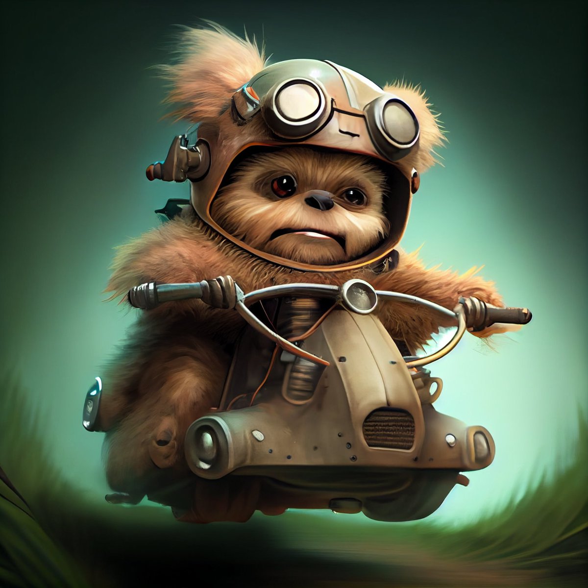 'Ewok on Speeder Bike' is now available, 

Only 3 Tezos each, Edition of 5

🔗⬇️🧵(Link in thread)

#Ewok #Endor