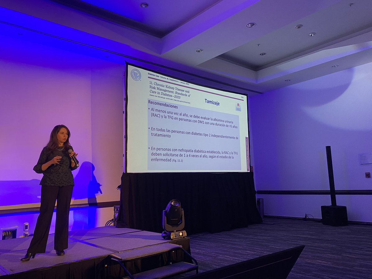 rfaradji's tweet photo. La Dra. Ana Cristina García Ulloa hablando de #complicaciones crónicas de #diabetes en el Curso de #Actualizacion24_7 de la @SMNE_Oficial. #SMNE2023, #ConstruyamosPuentes #CAIPADI https://t.co/RHHEbR3BaN