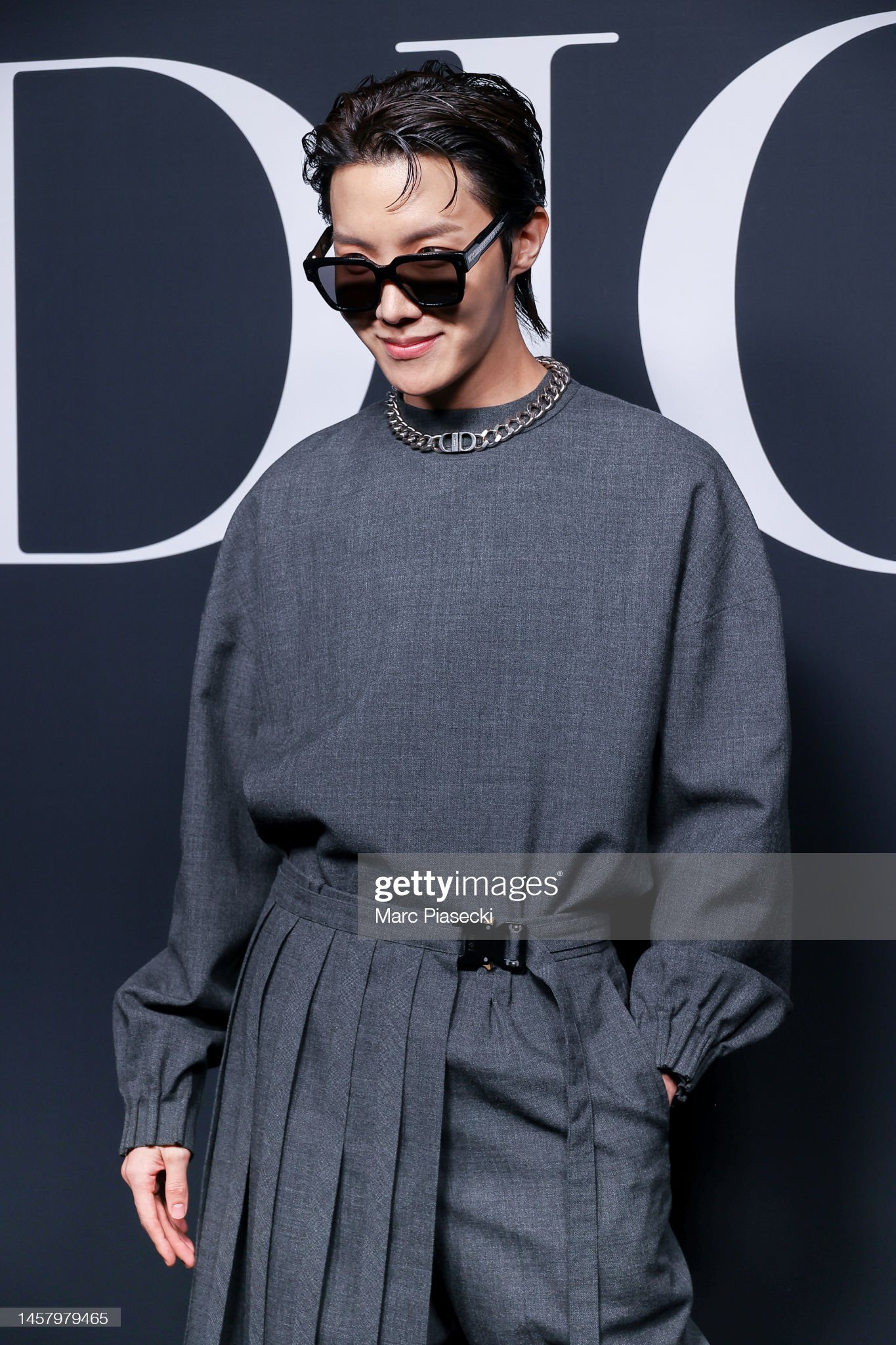 J-Hope of BTS attending the Dior Homme Menswear Fall-Winter 2023