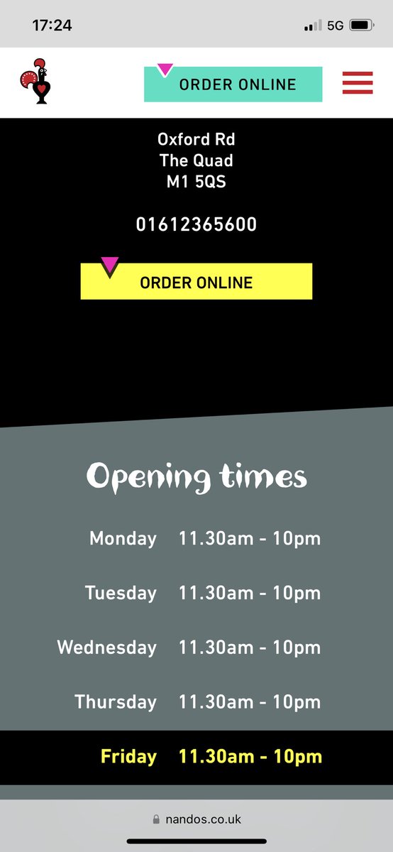 AzraaIsmail's tweet photo. @NandosUK Went to the Oxford Road branch and it’s closed with building works. Nothing on your website to show it’s closed? https://t.co/AFxZPsDaiC