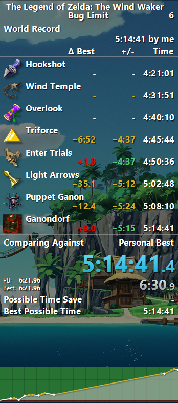 first bug limit world record in over 5 and a half years! used a new route with the new Diamond Steppe Early, but was a pretty good run regardless. this is so sick