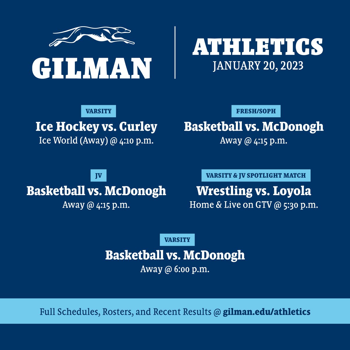 A #huge #huge night for the V @gilmanwrestling tonight. #spotlightmatch vs @WrestlingDons 
Come on out to the Old Gym at 5:30pm for the JV matches and get ready to to turn it into the #defdome for the varsity.