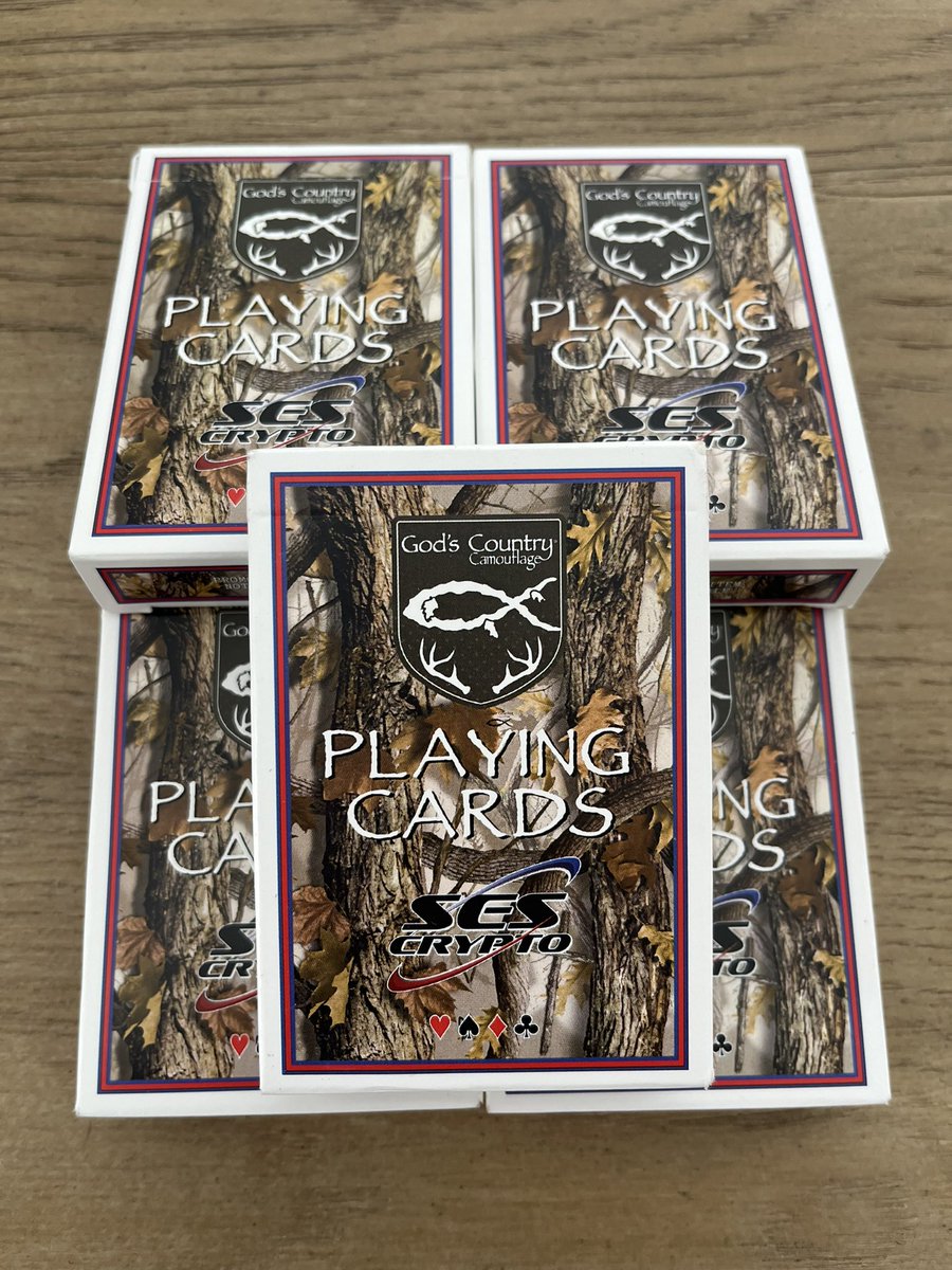 SportSimulators's tweet photo. Last day of #shotshow2023
Last day to pick up your Late Season deck of playing cards at @GodsCountryCamo booth 70713. 
Last day to get the physical version of our upcoming #digitalcollectibles launch. Join our community, learn about great products and prizes. 
#web3 
#NFT https://t.co/PlEPTDGdQI