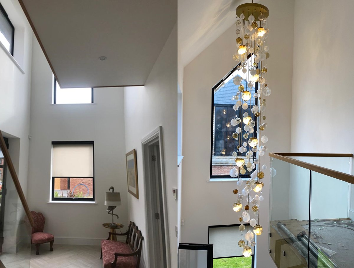 RoastDesigns's tweet photo. Transforming spaces, one chandelier at a time.
#bespoke chandeliers
#transformingspaces
#statementlighting
#roastdesigns
#blownglasslighting
#contemporarychandeliers
#interiordesign https://t.co/esK8utLajo