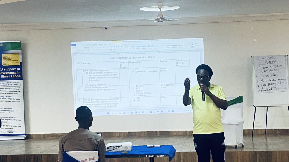 Clerk, Parliament of Sierra Leone🇸🇱 tweet media