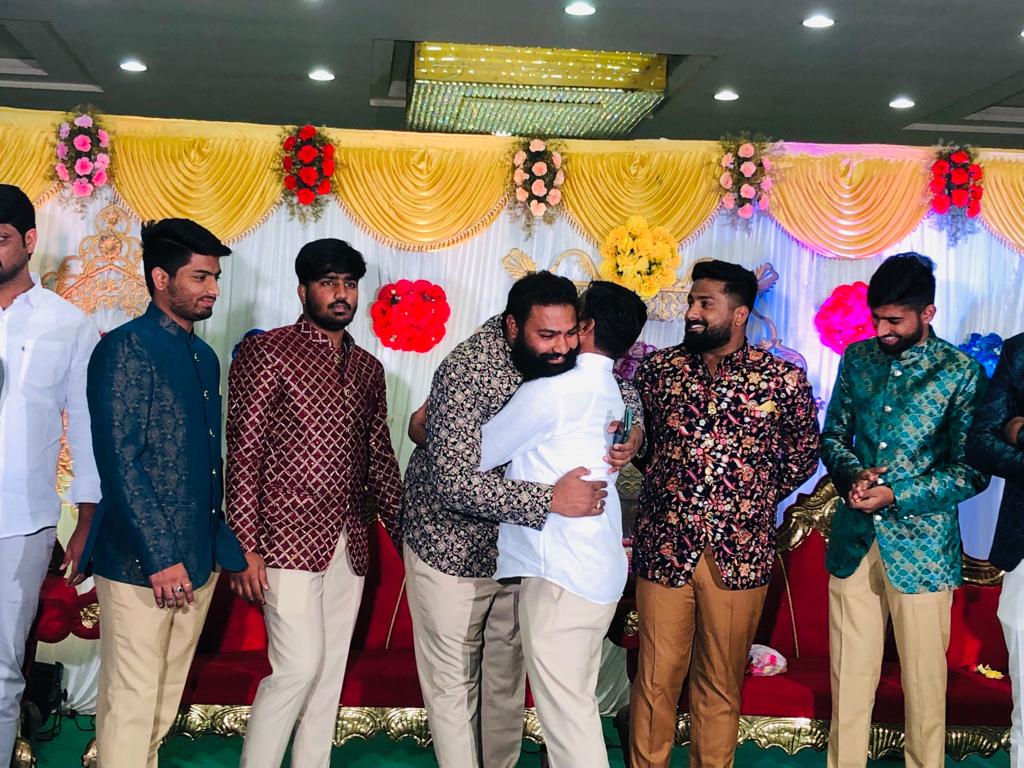 GelluSrinuBRS's tweet photo. Tonight Attended #Aqeeqa Ceremony of BRSV State Secretary Zaker Sheehansa Function along with TSMSIDC Chairman Dr, Erolla Srinivas Garu at Taher palace function Hall Malkapur, Sangareddy. https://t.co/LzRS1kZhuN