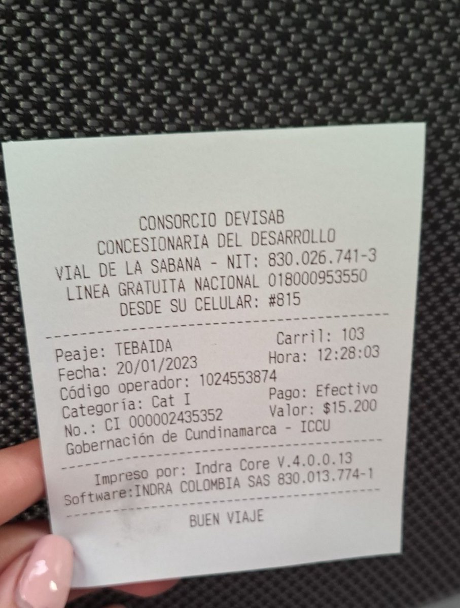 melanie_cch's tweet photo. @petrogustavo @petrogustavo el peaje de funza aumento 2.700 pesos, porque autoriza el gobierno estas alzas??? https://t.co/seLijiHLho