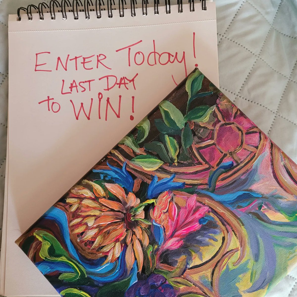 Sign up! Win a painting! 
pajaritaflora.com/fall-website-g…
#giveaway
#GiveawayAlert 
#freepainting
#beawinner
#artistpromotion
