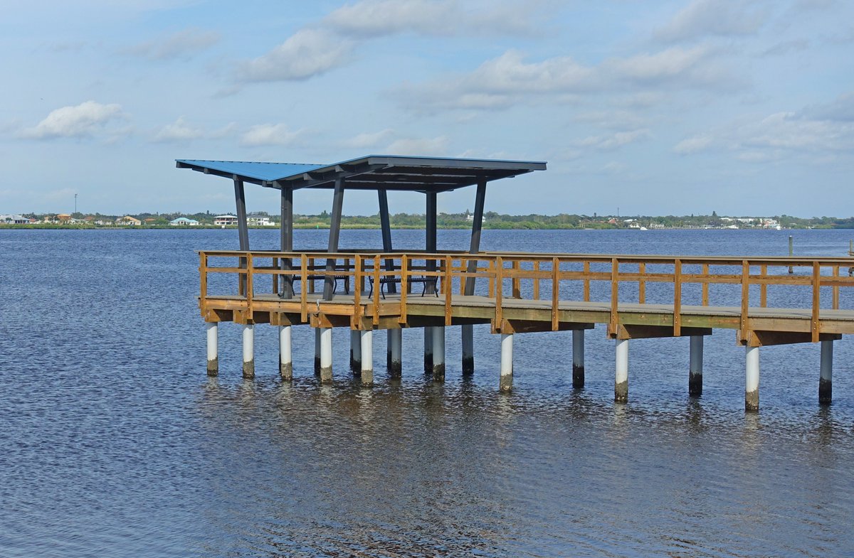 Can you add shade to a pier?
Yes. 
We hope your weekend is as relaxing as the view from out here. 
#shade #pavilion #parksandrecreation #poligonstructures #openairshade #poligonshelters #gullwing