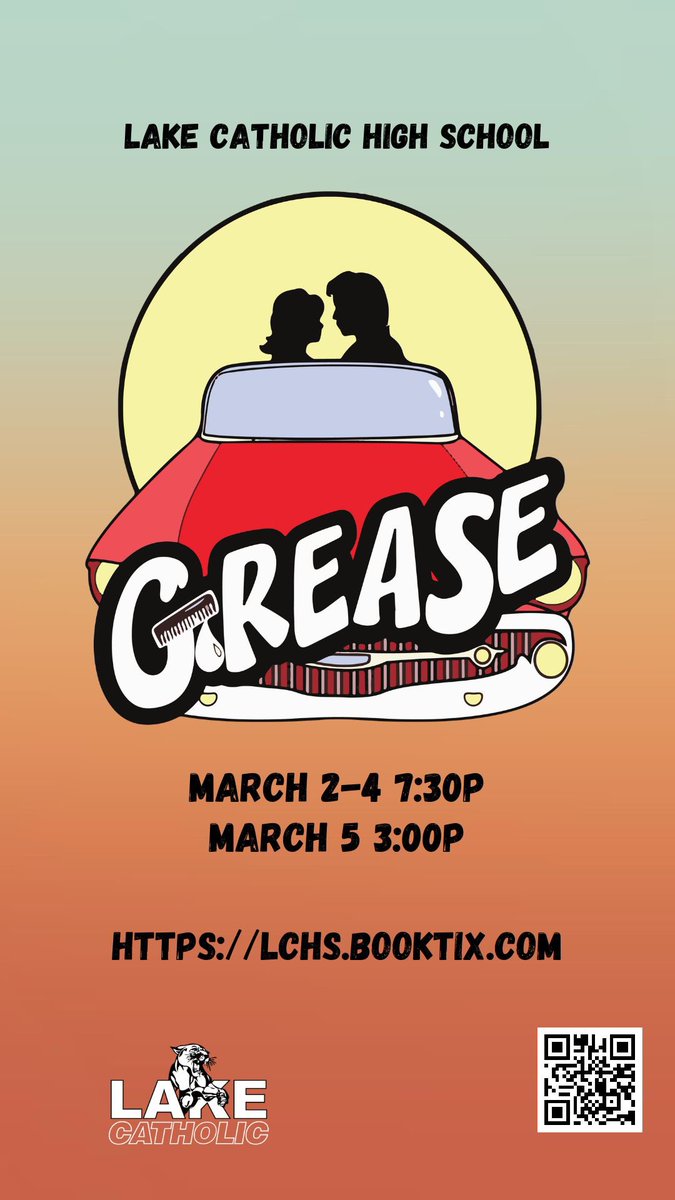 Grease is the word and the word is tickets go on sale 1/30. Don’t be a square; be there! #lchsgrease2023 #wegotogether @PerfArtsLCHS @rollcougz23 @LCHSPrez