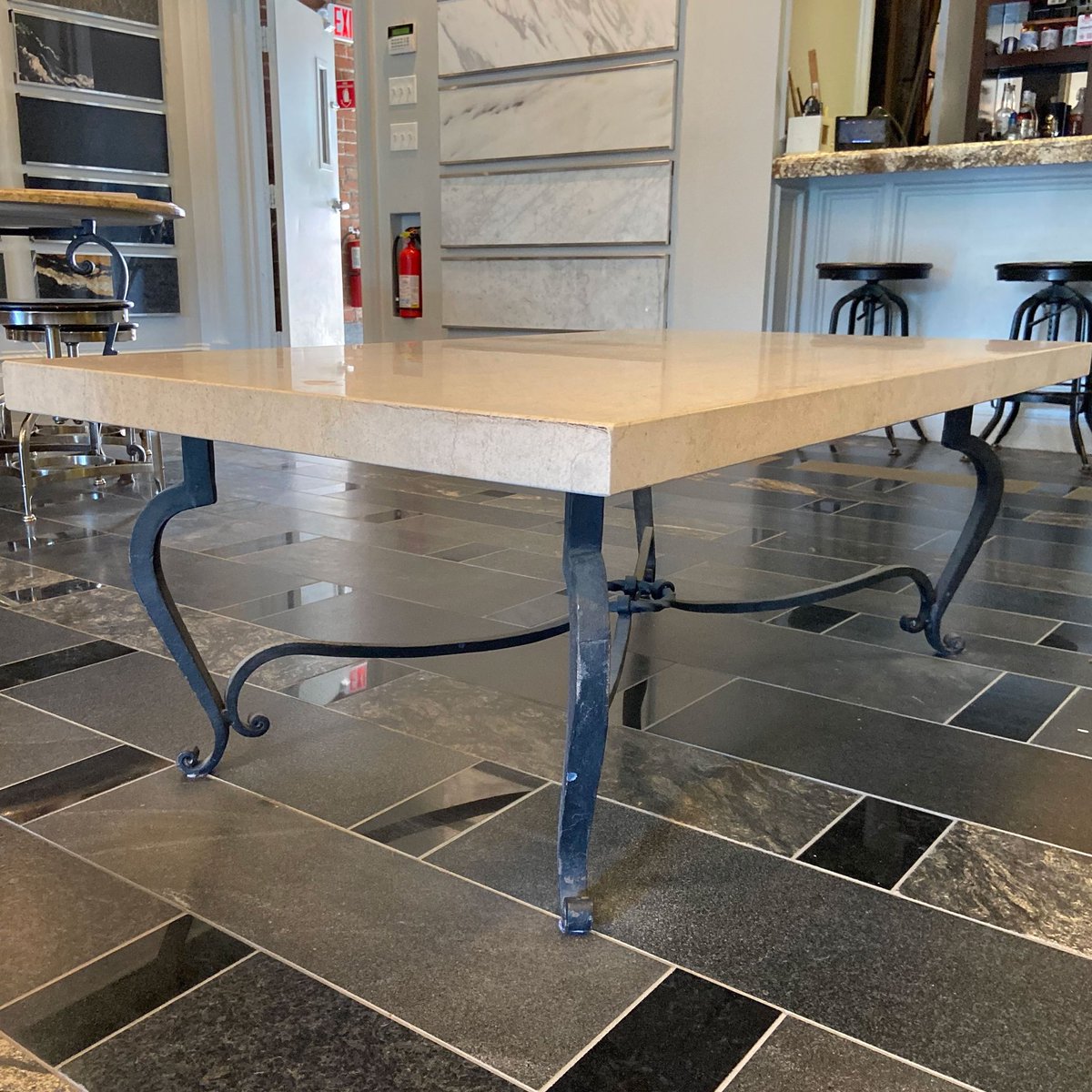 AdamoStone's tweet photo. * AVAILABLE * FRENCH LIMESTONE ON ANTIQUE IRON BASE by @AdamoStone 

Adamo Stone is relocating and discounting all showroom furniture. Contact gia@adamostone.com

#boston #interiordesign #newenglandhomes https://t.co/sThhwmyhvK