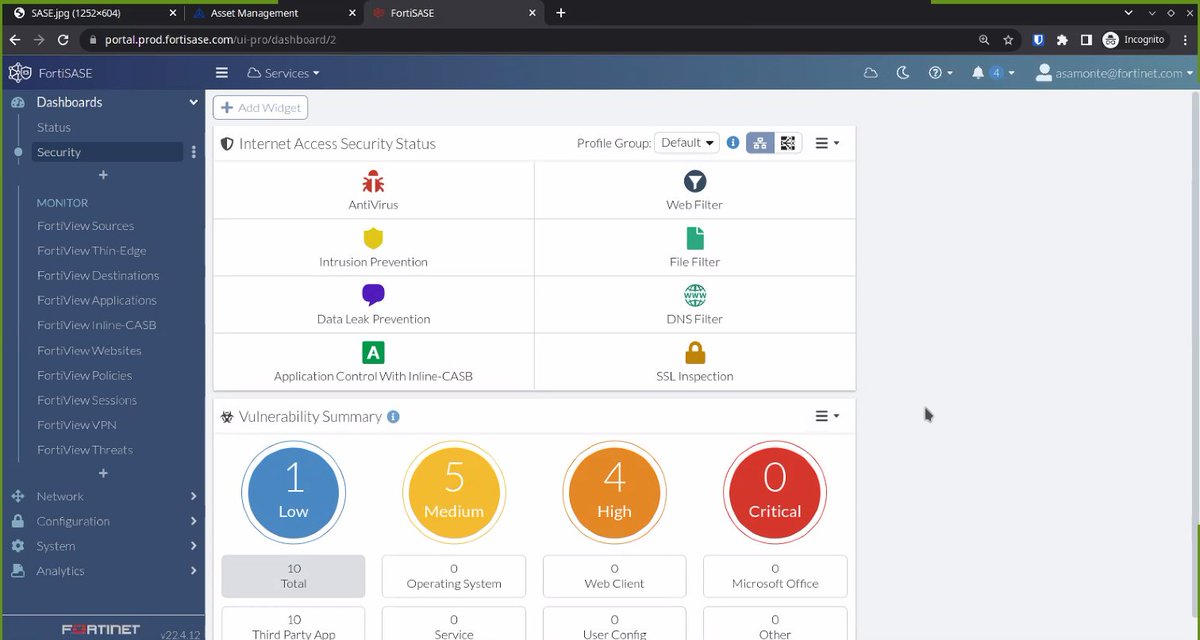 Loving the @Fortinet FortiSASE demo! #NFD30