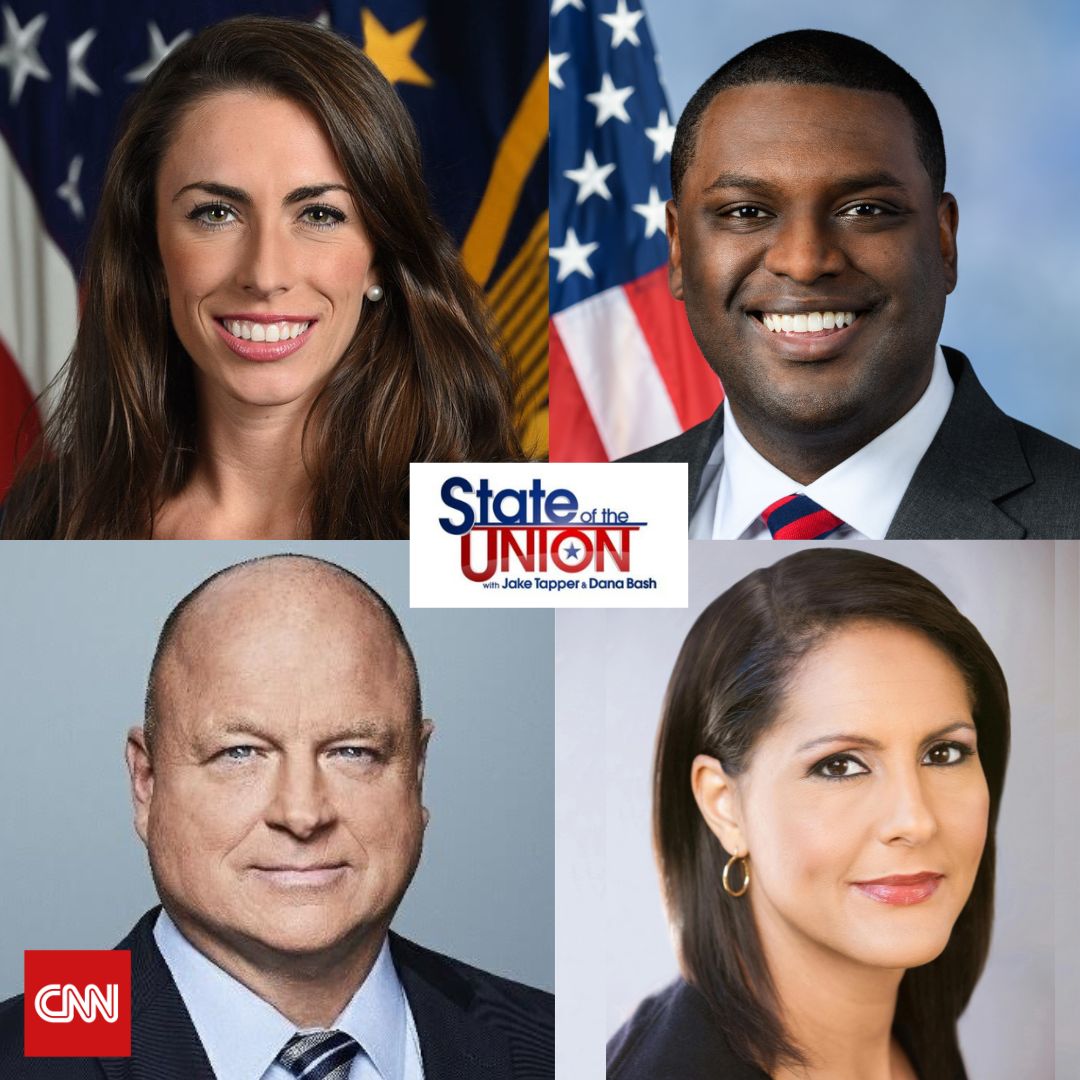 SUNDAY: @Alyssafarah, @RepMondaire, @DavidJUrban & @finneyk join @DanaBashCNN on the #CNNSOTU panel.