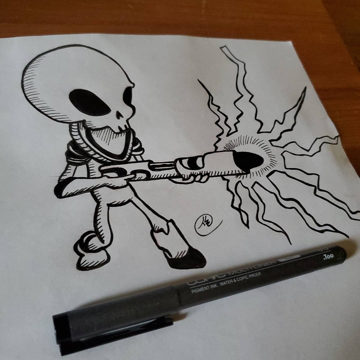 "Earth creature, I am addressing you!"

#fanart #destroyallhumans #gameart #WebtoonCanvas #opportoonity