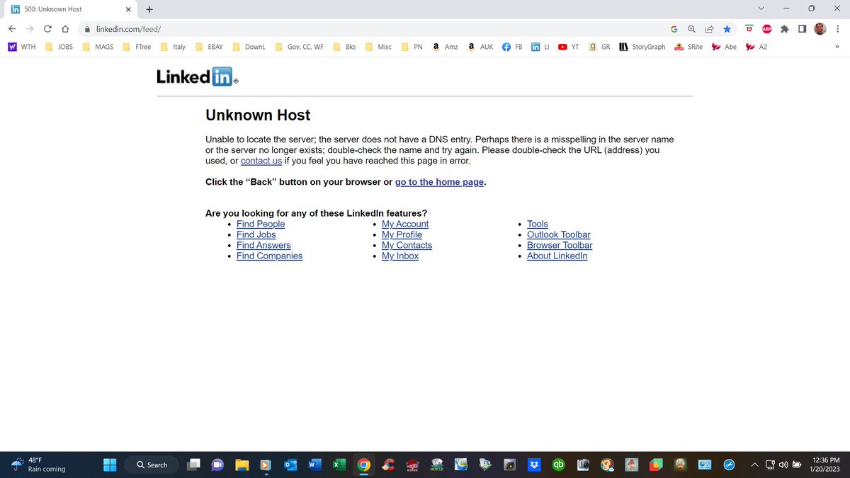 tal62's tweet photo. @LinkedIn Your site has issues. https://t.co/hqe2iFBGCh