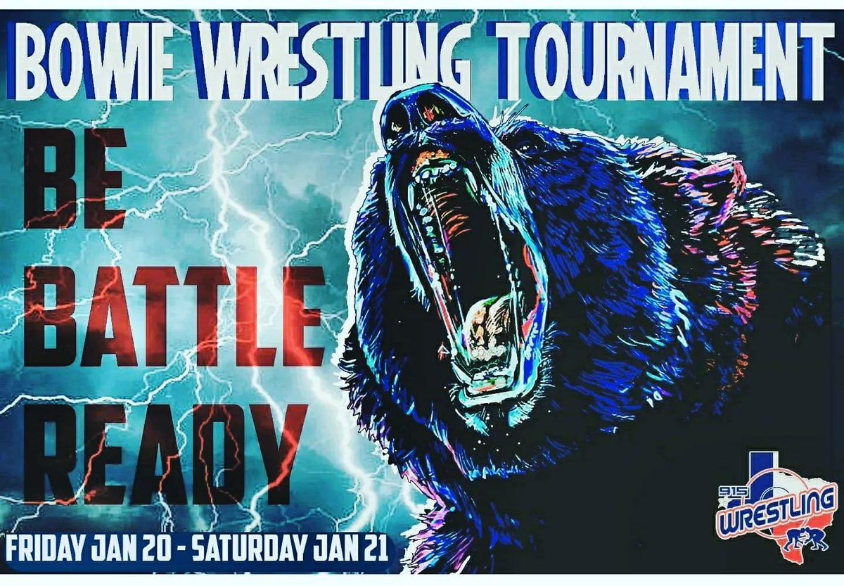 Ready for the 44th annual Bowie Wrestling tournament.