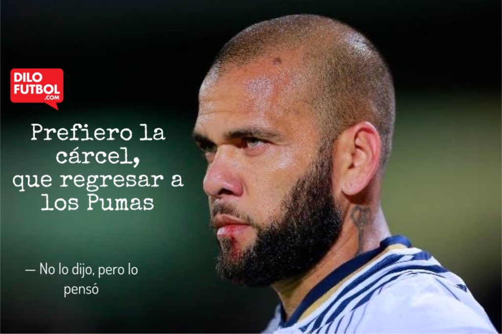 Hoy ha sido detenido Dani Alves, acusado de agresión sexual. 
#dilofutbol