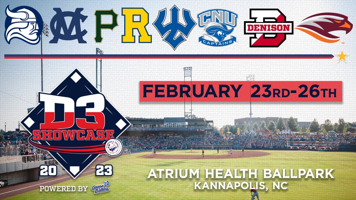 Mark your calendars📅

Join us for our second annual D3 Showcase Powered by the Kannapolis Cannon Ballers!

Learn More: milb.com/kannapolis/eve…