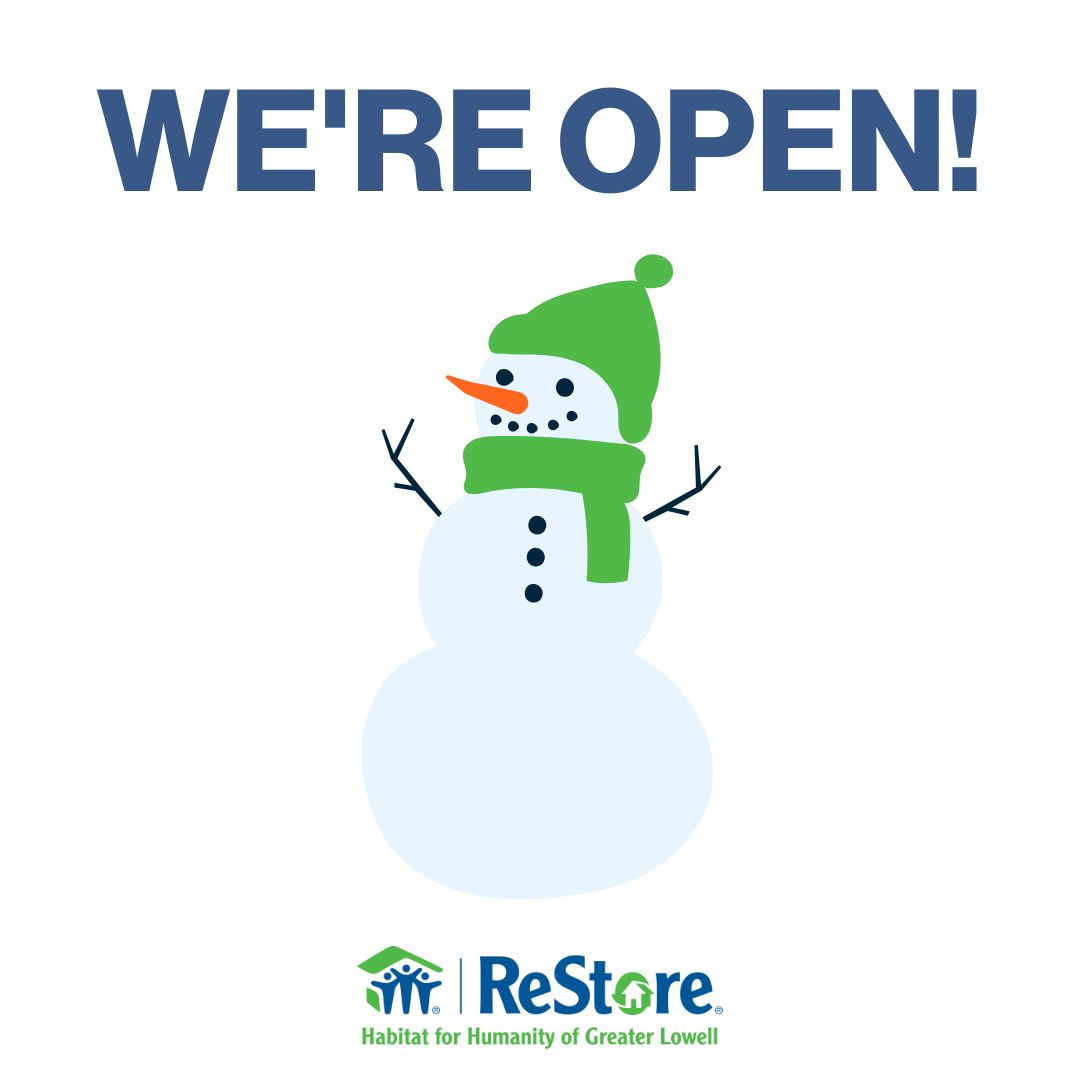 ReStoreHFHGL's tweet photo. Yes, we're open! Come on down and find a great deal! ❄ https://t.co/q4cOMXzDzV