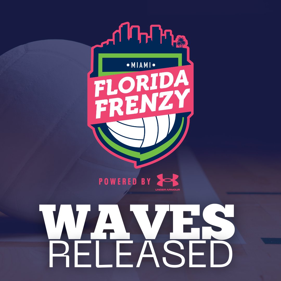 FLpowerseries's tweet photo. Florida Frenzy Day 1 waves are out! See if your team is playing in AM or PM to kickoff the tournament! https://t.co/OF411UmSxC