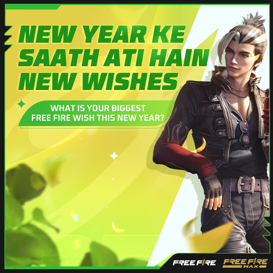 FreefirePkyt's tweet photo. Har loyal Free Fire player ki hoti hain hazaro khvaishain! 🎁🌳

Is new year, humain batain ke apki sab se bari Free Fire khvaish kya hai? https://t.co/b4SvqMEkxn