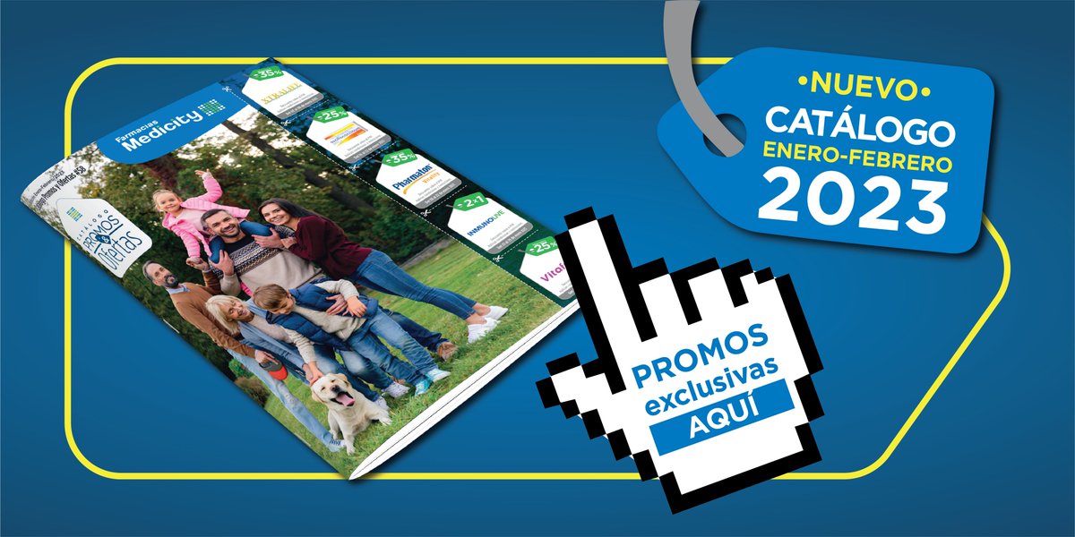 ¿Buscas promos exclusivas? 🏷️ 

Te invitamos a descubrir aquí nuestro catálogo de enero y febrero 👉 bit.ly/3HjL9fA pensado para ti. Te esperamos el tu Medicity Favorita. 💙